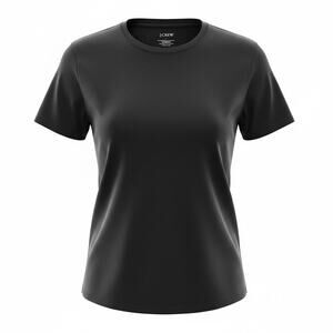 J Crew Studio Tee Women’s Small S Black Short Sleeve Lightweight T Shirt